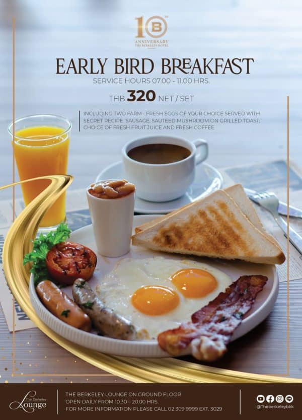 Book A Table Early Bird Breakfast